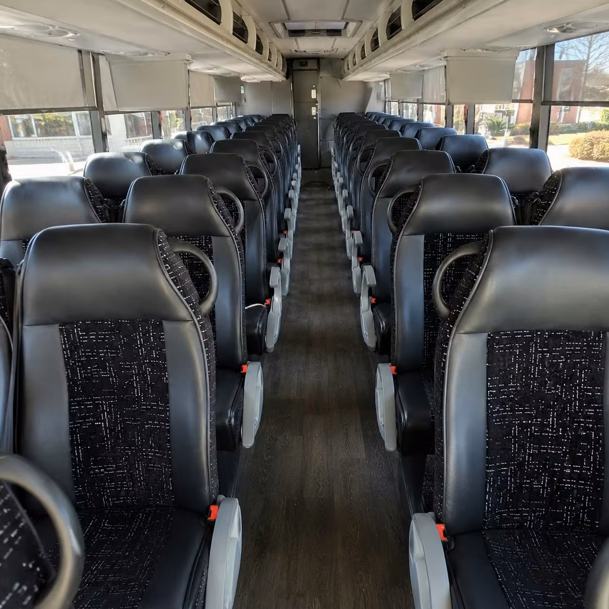 56 passenger charter bus interior