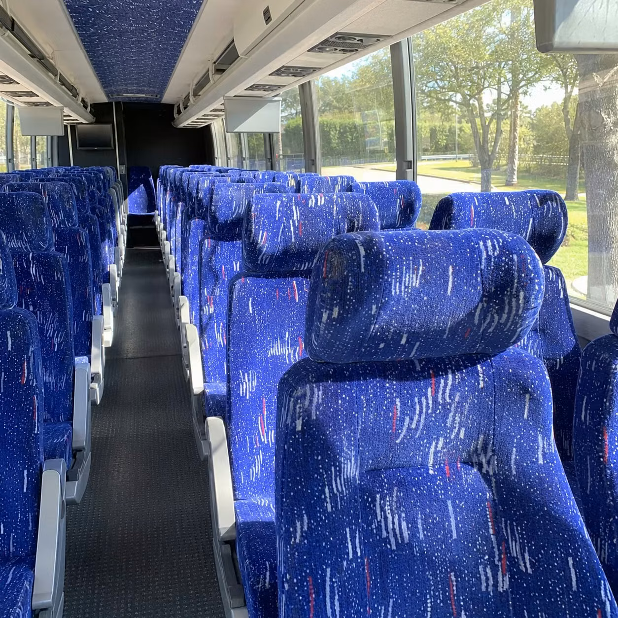 manchester charter bus interior